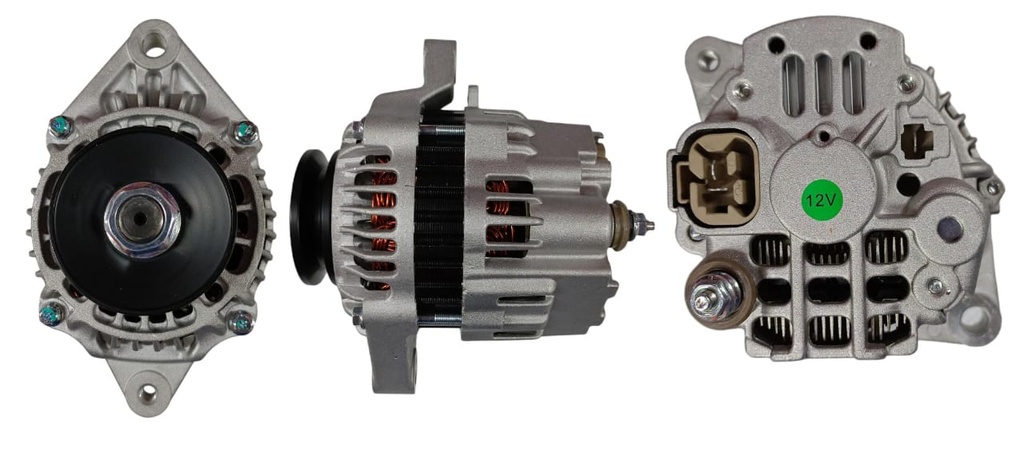 ALTERNADOR KUBOTA TRACTOR M6800 /M8200 /M105S /V3300 /V3800 12V 50A 2P SEÑAL L-R 1V MITSUBISHI