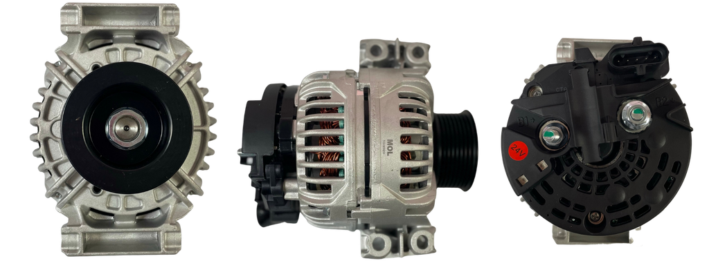 [440124-555-008] ALTERNADOR SCANIA BUSES Y CAMIONES TRANSPORTE MASIVO 24V 90AMP BASE SUPERIOR E INFERIOR CON 2 HUECOS P: 8PK T:BOSCH V:INT(GA298)