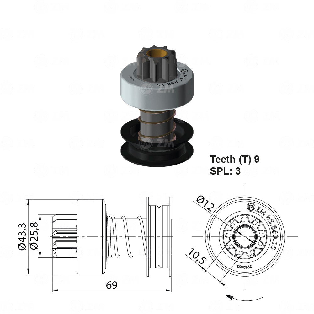[858586015] BENDIX CHEVROLET CELEBRITY BLAZER SILVERADO 9D