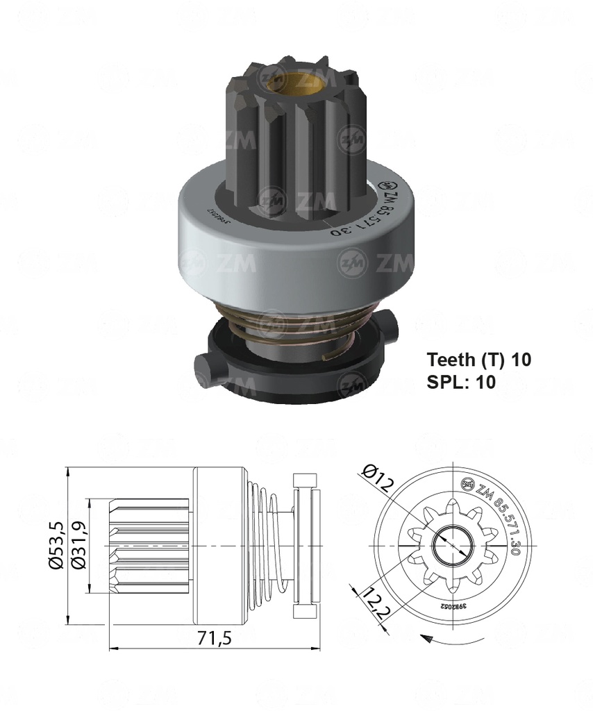 [858557130] BENDIX FORD CARGO T-10