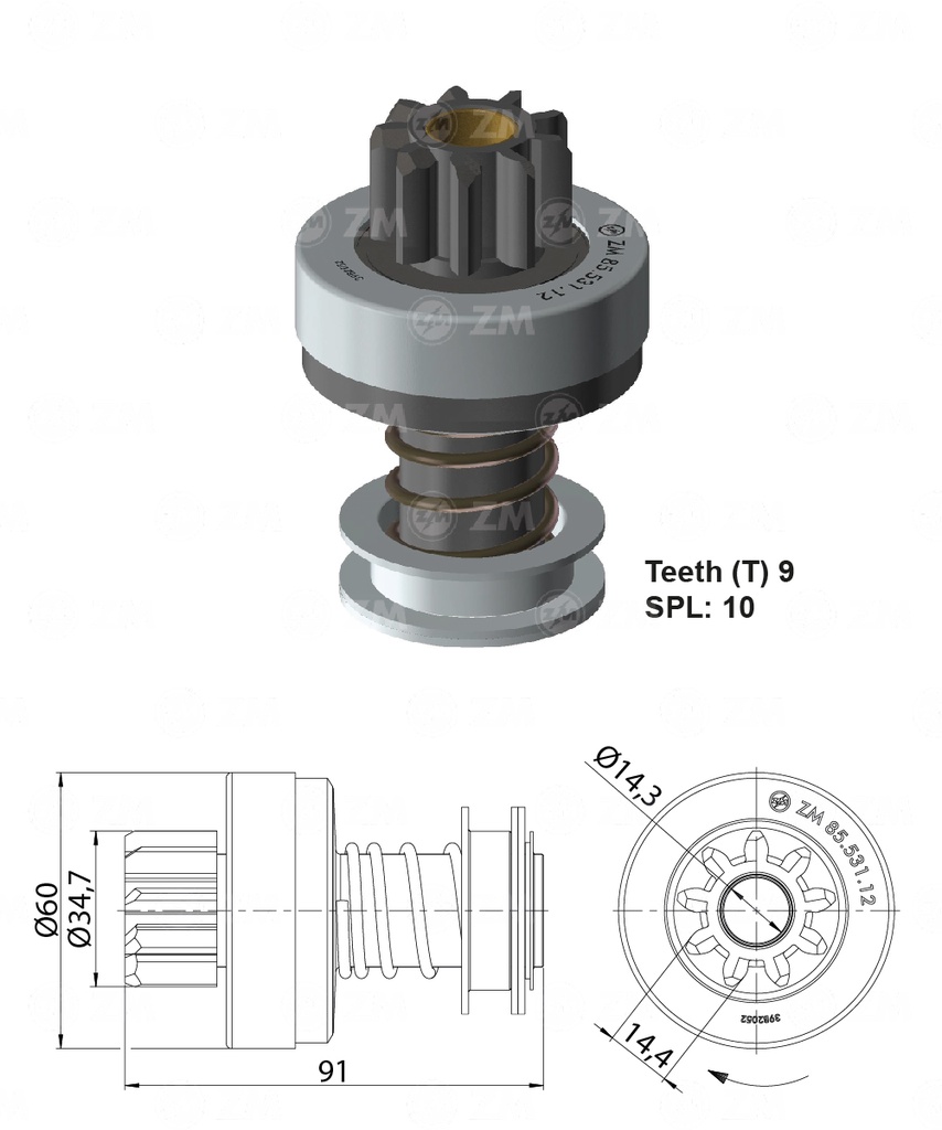 BENDIX FIAT 673 BOSCH 9D