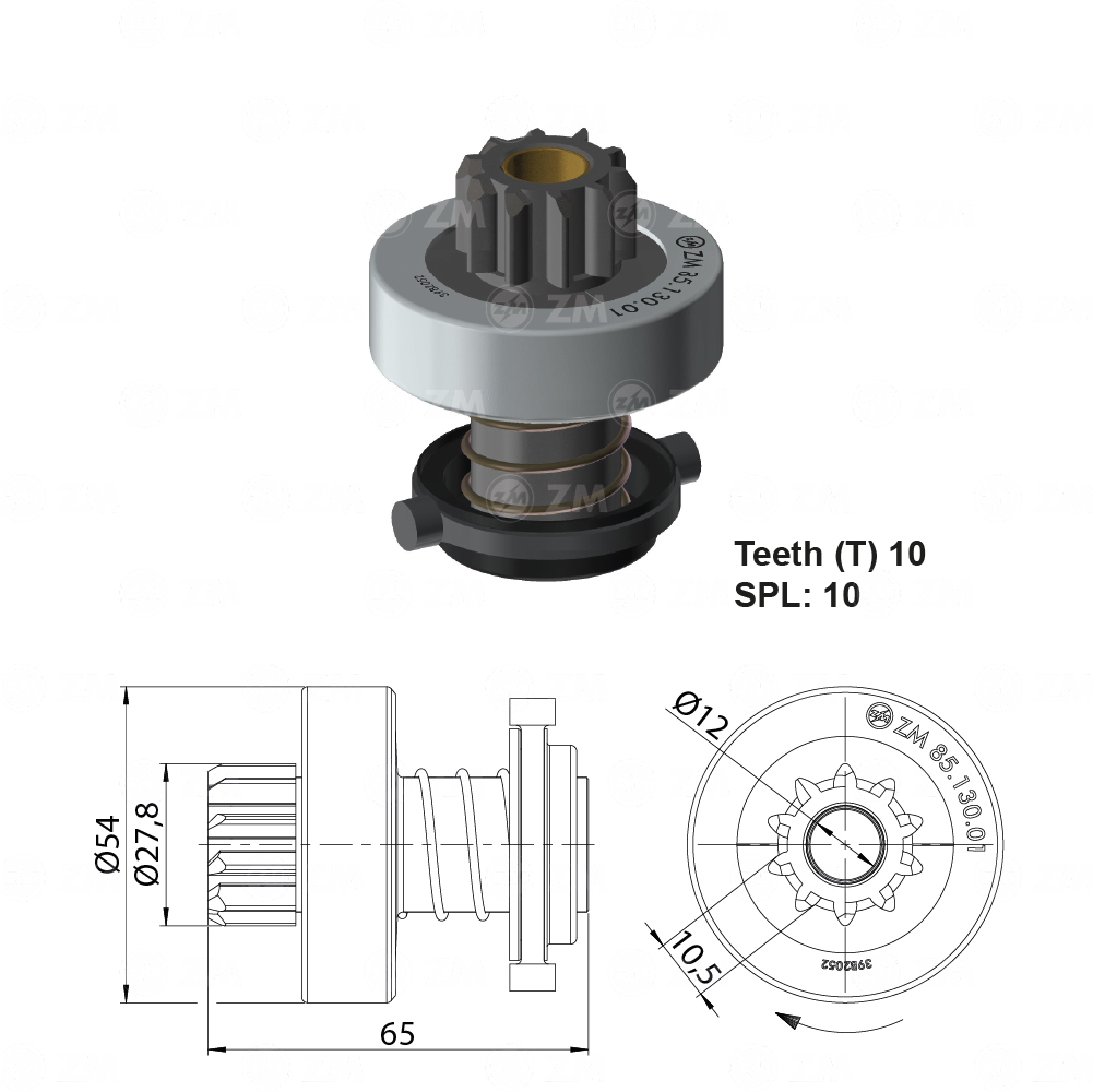 [858513001] BENDIX KORANDO MUSSO SSANGYONG 10D