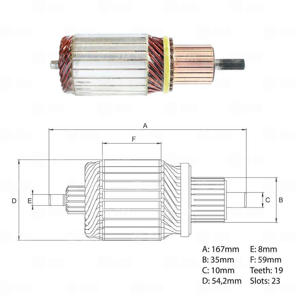 [438342110] INDUCIDO ARRANQUE TOYOTA HILUX LAND CRUISER HYSTER EQUIPO INDUCTRIAL.