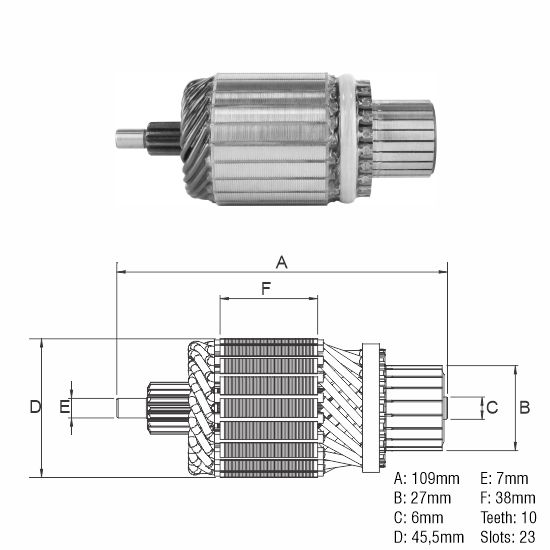 [438386002] INDUCIDO ARRANQUE FIAT PALIO, STRADA, PALIO CHEVROLET: S10 12V 1.6KW