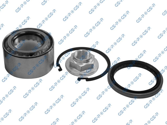 RODAMIENTO RUEDA DEL TOYOTA HILUX VIGO 2005-2015 FORTUNER 2008-2016 2.7 4X2 (RODILLO 9143020) (RODILLO-RETEN-TUERCA-ANILLO RETENCION) (43 X 77 X 41.5 - 45.5)