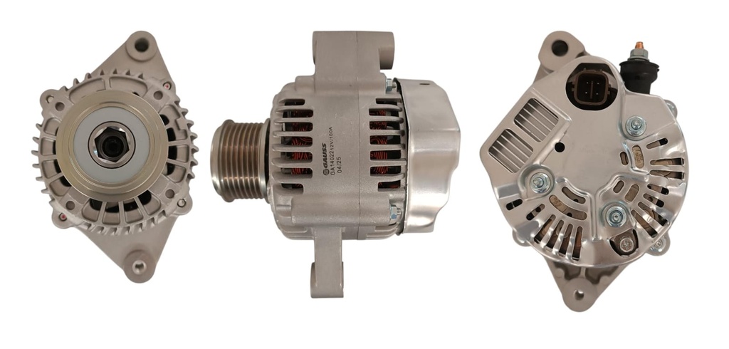ALTERNADOR TOYOTA HILUX 2.5 01-15 LANDCRUISER PRADO 3.0 02-09 VIGO 2.5 06-12 12V 90AMP 4PINES P:7PK T:NIPODENSO V:INT (GA866)