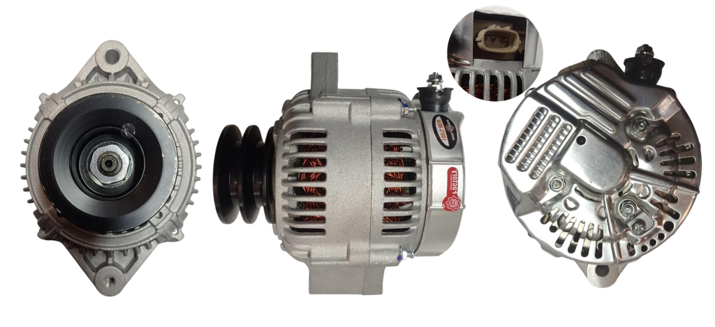 [34GA14210] ALTERNADOR HINO 300 24V 75AMP 3PINES P:2V T:NIPONDENSO