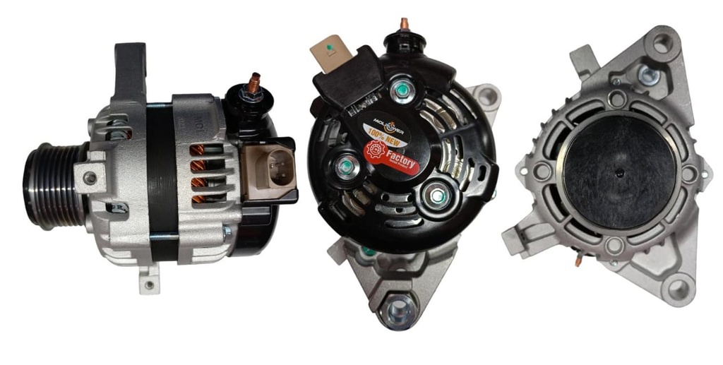 [34GA14120] ALTERNADOR TOYOTA HILUX 2.4 2GDFTV 15-16 FORTUNER 2.8 1GD 12V 80AMP 7PK TIPO DENSO 270600L160 270600L190 27060L260 SEÑAL LIN (GA165)