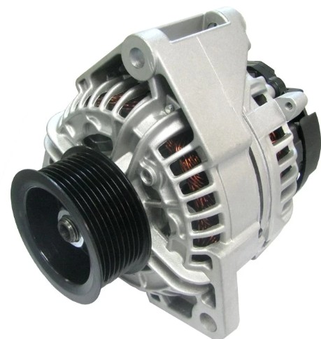 ALTERNADOR MERCEDES BENZ ATEGO 1725 /1726 /ACTROS 2040 /2644 /3340 /AXOR 2533 /3131 /BUSES O500 3 OREJAS 24V 90A  5P SEÑAL P-L-IG-S-FR SIN POLEA BOSCH