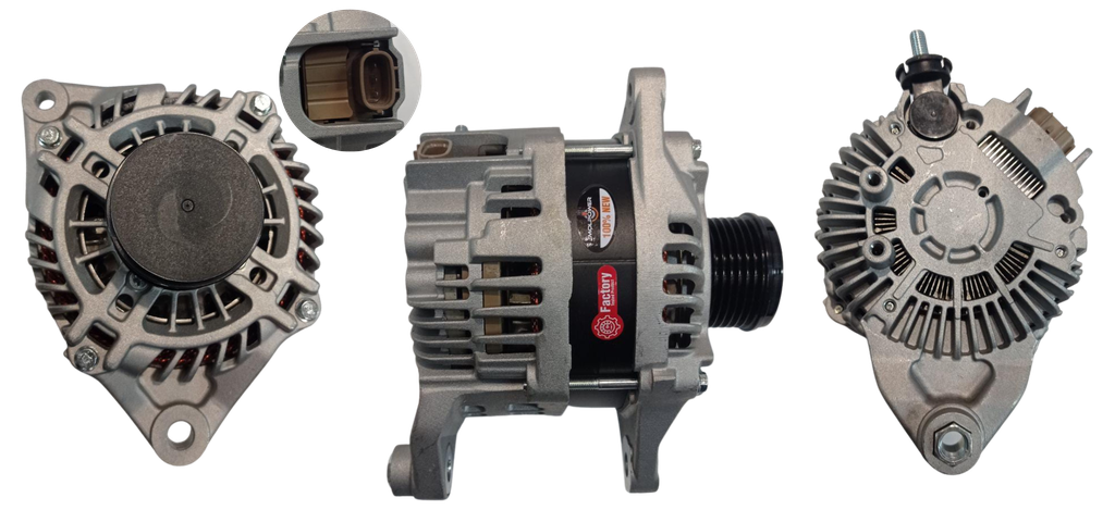 ALTERNADOR NISSAN URVAN NV350 2.5 /MITSUBISHI FUSO VAN 2.5 12V 155A 3P SEÑAL C-S-L 7PK MITSUBISHI