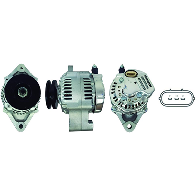 [34GA14003] ALTERNADOR DAHIATSU DELTA SIMILAR A LA FUSO 12V 50AMP SPOOL 3PINES P: 1V OD87 T:NIPONDENSO V:INT(GA821 GA1251)