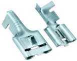 [13IM2182] TERMINAL AMERICANO PLANO HEMBRA CON PIN,CUERPO DELGADO 1/4 DE ANCHO, 19MM DE LARGO, 0.4MM GRUESO DEL MATERIAL. 