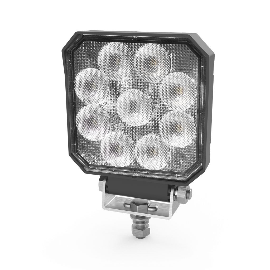 [EC-E92006W] LÁMPARA CUADRADA 9 LEDS 1500 LUMENS 12-24V 