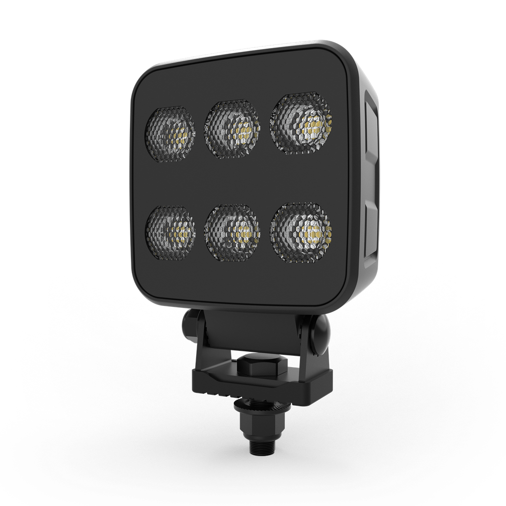[EC-EW2721] LÁMPARA CUADRADA CARBON 6 LEDS 6500 LUMENS 12-24V 