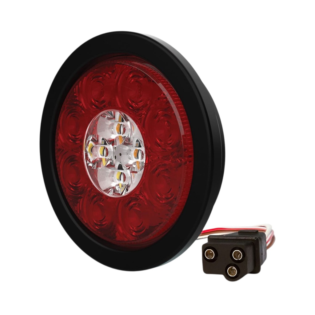 [EC-ED3040AW] LÁMPARA 4 COMBINADA STOP DIRECCIONAL REVERSA Y LUZ ADVERTENCIA 12-24V