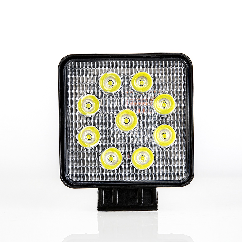 [LDS4SQ-0101] EXPLORADORA LED 4" CUADRADA 9 LEDS 10-30V 27W 1800LM LARGO ALCANCE 108X108X50MM