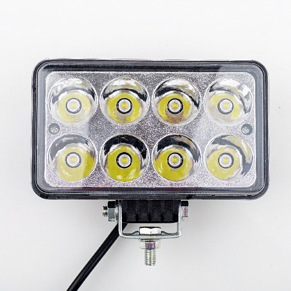 [LDS4REC-0101] EXPLORADORA LED 4" RECTANGULAR TIPO 450 8 LEDS 10-30V 27W 1600LM LARGO ALCANCE 6500K IP65 151X90X47MM