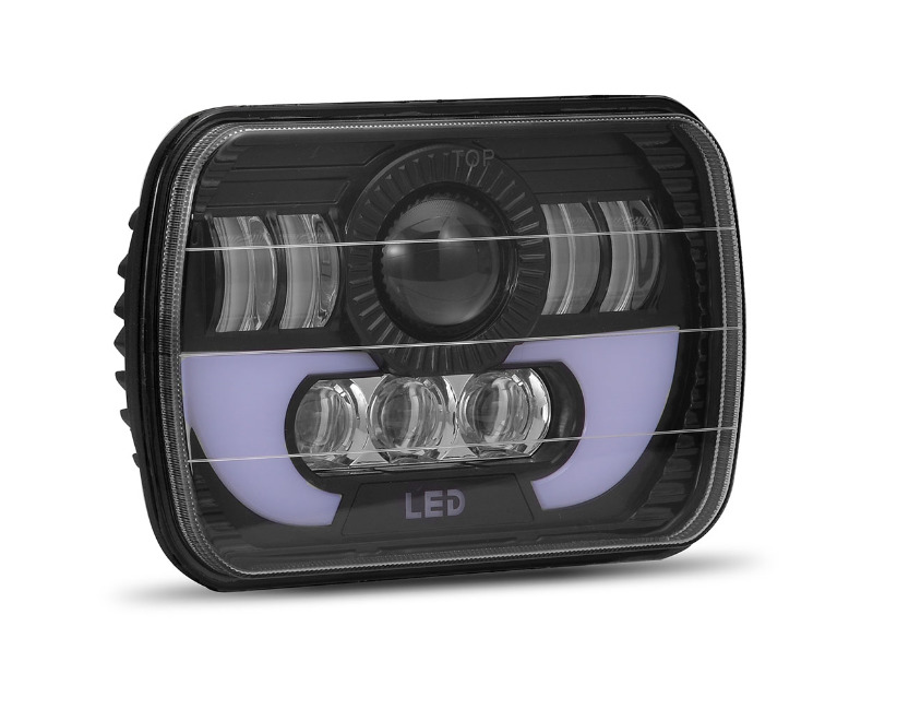 [LDS7REC-0106] FAROLA 6052 INTERNATIONAL 7" LED 45W 10-30V 2700LM LARGO ALCANCE CON ALTA-BAJA 200X140X74MM OJO DE DIABLO
