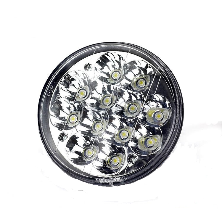 [LDS5CIR-0201] EXPLORADORA LED 5" REDONDO 12 LEDS 36W 10-30V 2200LM LARGO ALCANCE CON ALTA-BAJA 145X145X70MM