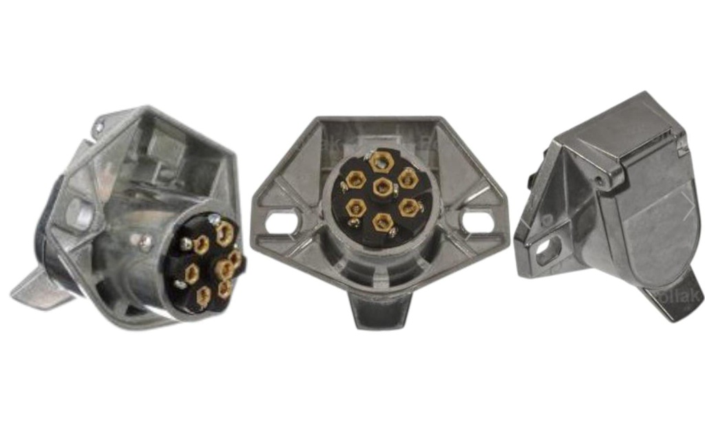 [PK11721EP] SWITCH LUCES 7VIAS TRAILER TAPA HEMBRA ENCH PLUG ABIER TAIW