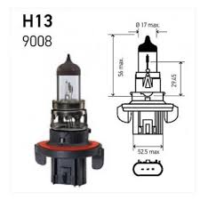 [98178555951] BOMBILLO HALOGENO H13 9008 P26.4T 12V 60/55W T4  X UNIDAD