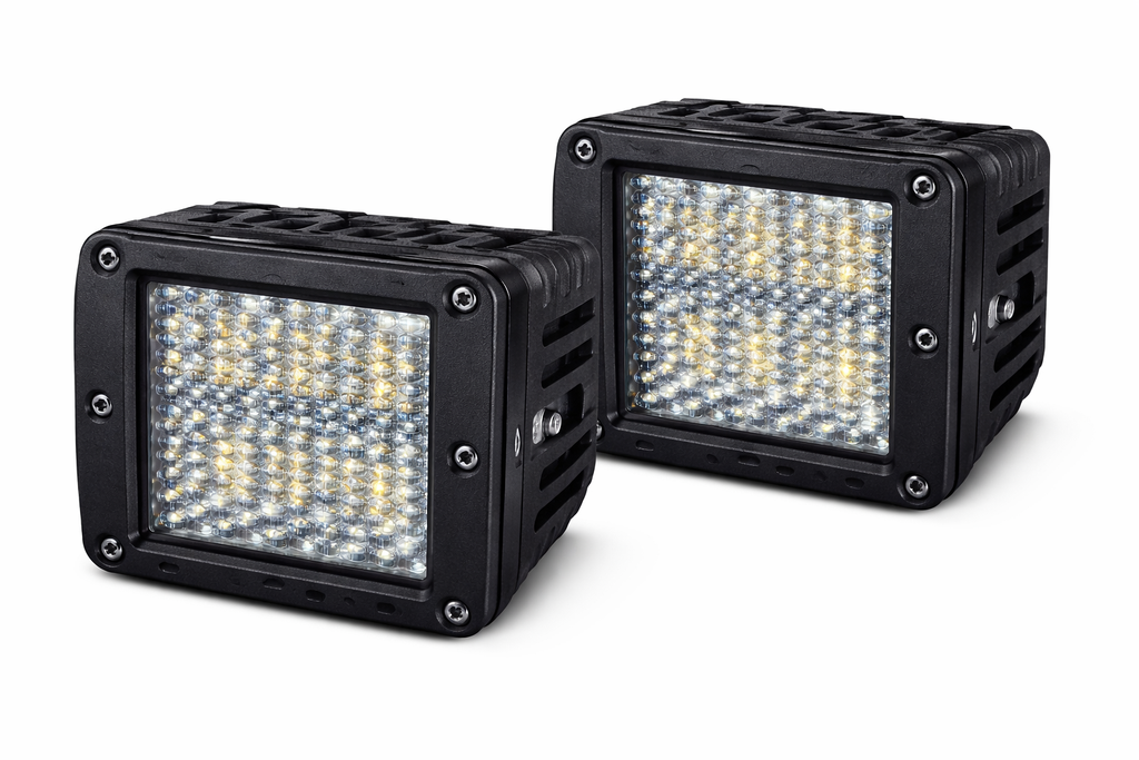 [98357206031] EXPLORADORA DE TRABAJO LED CUBOS HELLA VALUEFIT 1000 ESTRIBO - ATORNILLABLE - ILUMINACIÓN CAMPO CERCANO - CABLE: 260MM - CONECTOR: CONECTOR DEUTSCH CORTO ALCANCE  12V / 30V 18W 1000LM TAMAÑO 82MM / 3.22" 6000K IP67 X UND