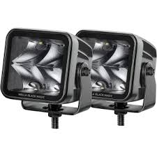 [98358176821] EXPLORADORA LED SET X2 CUADRADA BLACK MAGIC 3.18" 12-24V 3000LM LARGO ALCANCE