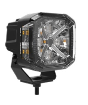 [98358233531] EXPLORADORA AUXILIARES LED SERIE X 4.3" LARGO ALCANCE - UNIDAD CONECTOR DEUTSCH INCLUYE CUBIERTAS AMBAR - PO BLANCA/AMBAR - LUZ DE CURVA 12V / 24V 5700K ECE-R10,REACH, ROHS, CE, CP65 / IP67, IP69K X UNIDAD