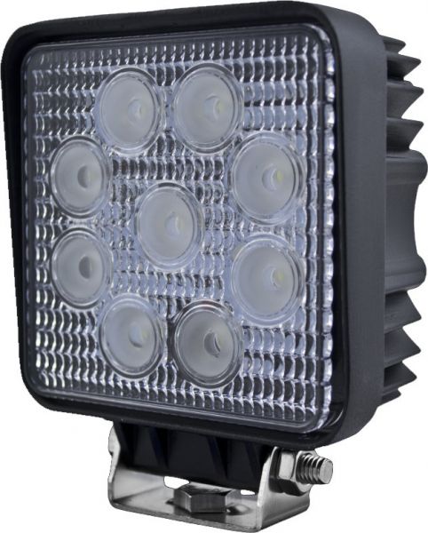 [98357102002] EXPLORADORA DE TRABAJO LED 4SQ LED 1.0 LR CUADRADO - CABLE EXTREMOS ABIERTOS LARGO ALCANCE 12V / 24V 15W 1000LM TAMAÑO 129MM X 100MM / 5.07" X 3.93" 6000K IP6K9K / IP67 X UND