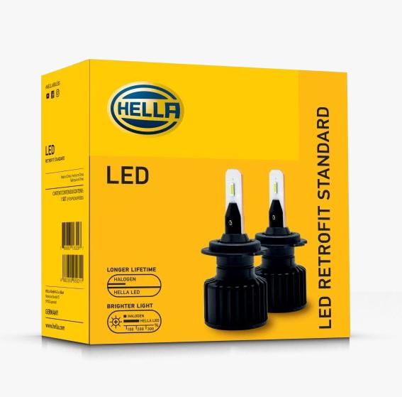 [98358450021] BOMBILLO LED RETROFIT STD 9005/9006 HB3/HB4 P20D/P22D 12V/24V 18W - 6000K LUZ BLANCA SET X 2