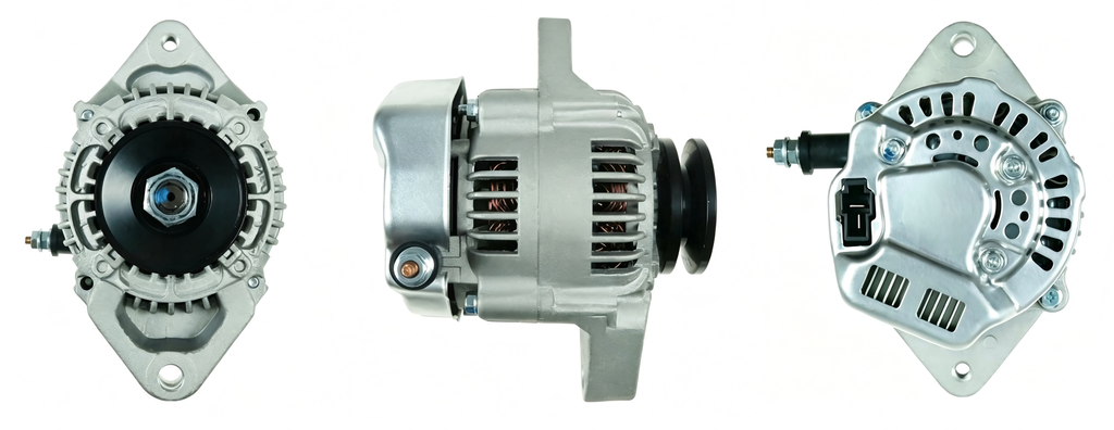 ALTERNADOR MONTACARGAS YALE /HYSTER /JOHN DEREE 4010 /MOTORES YANMAR 3TNV88 /3TNE78A /3TNE68 /3TNA72 /3TN66 12V 45A 2P SEÑAL L-S 1V DENSO
