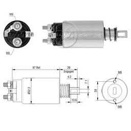 [02ZM-982] AUTOMATICO NISSAN 180 24V ARRQ HITACHI = ZM-3525