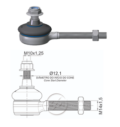 [51ZM-27013050] TERMINAL EXTERNA DIRECCION CITROEN XSARA-PICASSO PEUGEOT 306 307 