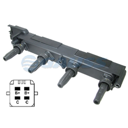 [29GC4064] BOBINA ENCENDIDO PEUGEOT 307 406 407 CITROEN XSARA 2.0L CON MODULO 4 P GC4064 SD-6002  LEIG046