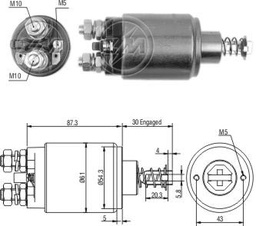 [02ZM-634] AUTOMATICO NASHVILLE TRACTORES 12V TIPO BOSCH