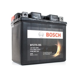 [BT0092M67006] BATERIA BOSCH MOTOCICLETA M6/AGM 6 Ah - 100 CCA CAJA 5L-BS (100;5L-BS;D) L 113 AN 70 AL 105 CM BTZ7S-BS