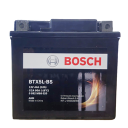 [BT0092M68020] BATERIA MOTO AGM BTX5L-BS 4 AH-90 CCA CAJA 5L-BS YTX5L-BS HONDA C100 BIZ / XL 125 / NXR 125 BROS / TRX 90