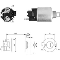 [02ZM-1425] AUTOMATICO TOYOTA VIGO HILUX RAV 12V TIPO DENSO CONECTOR DERECHA