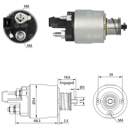 [02ZM-4492] AUTOMATICO VOLKSWAGEN AMAROK FOX 03 POLO 02 SPACE FOX SKODA FABIA 12V TIPO VALEO