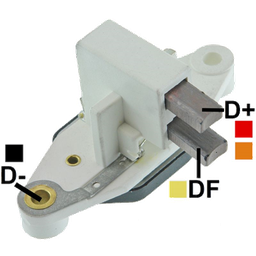 [07GA026] REGULADOR NEW HOLLAND TRACTOR 12 90 CON ESCOBILLAS TIPO BOSCH (GA1275-GA1708-GA1730)