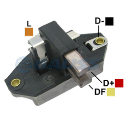 [07GA034] REGULADOR TRACTOR CASE JOHN DEERE MASSEY FERGUSON 12 55 CON ESCOBILLAS TIPO BOSCH (GA1275-GA1277-GA1541)