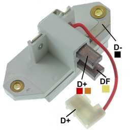 [07GA116] REGULADOR MAZDA 323 SEAT IBIZA 1 CABLE 12 CON ESCOBILLAS TIPO MAGNETI MARELLI