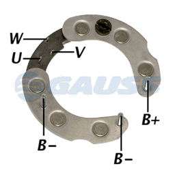 [07GA1210] RECTIFICADOR FORD UNIVERSAL 85AMP 6X35A TIPO FORD