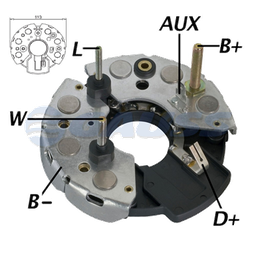 [07GA1366] RECTIFICADOR MB MERCEDES BENZ KOMATSU 95AMP 14X50A 113MM (GA018) TIPO BOSCH