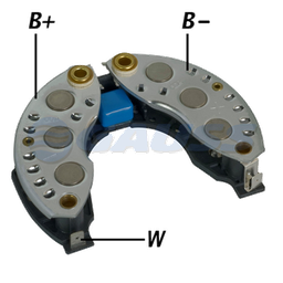 [07GA1460] RECTIFICADOR PARIS RHONE RENAULT R-9 (+ -) 120AMP 6X50A CAPACITORTIPO VALEO