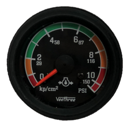 [16117281] MARCADOR ACEITE MECANICO 150PSI ESCALA COLOR TABLERO NEGRO