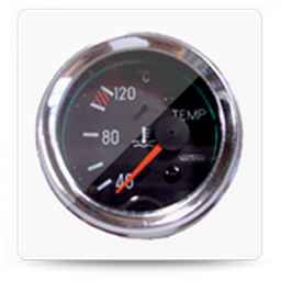 [16270986] MARCADOR TEMPERATURA AGUA ELECTRICO 12V 40Ø-120Ø ARO CROMADO