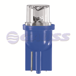 [28GL54] BOMBILLO MINIATURA 158 W2.1X9.5D L102B2 12V LUZ TABLERO INTERIOR BASE AZUL MAX LIGTH 5000MCD STD BLISTER X 2 MOTOCICLETA
