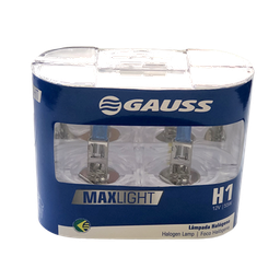 [28GL55] BOMBILLO HALOGENO H1 P14.5S 12V 55W FARO MAX LIGTH 110% MAS LUZ 5000K LUJO DUOPACK 1987301105 64150CBA