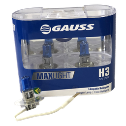[28GL58] BOMBILLO HALOGENO H3 PK22S 12V 100W FARO MAXLIGTH 110% MAS LUZ 5000K PREMIUM DUOPACK BLISTER 62201CBA